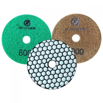 tampons de polissage de résine de granit fabriqués en Chine pad pour 3 pouces / 4 pouces