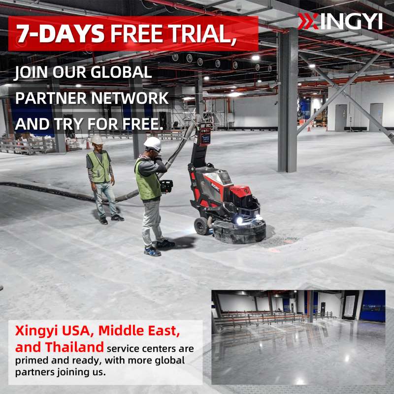 7-Days Free Trial:800LE Self-Propellde And 820RC Remote Control Concrete Grinder