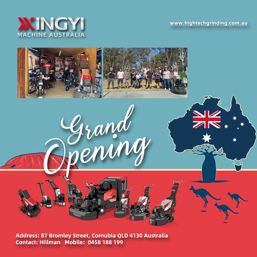 Opening of XINGYI Machine's Australian Branch Signals Expansion of Chinese Concrete Grinding Machine Manufacturer