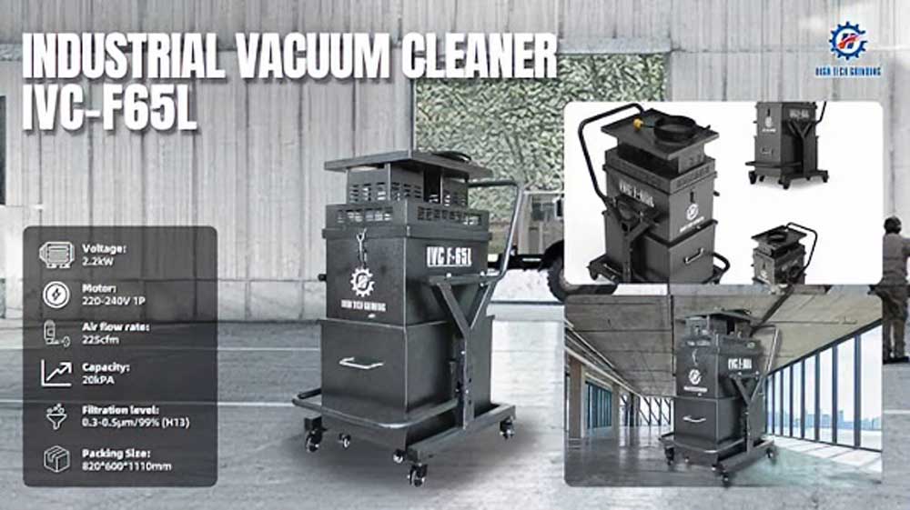 IVC-F65L Industrial Dust Extractor: Better Dust Control for Floor Grinding